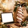 Handmade Gifts for Friends And Family Christmas Ornament Crochet Kit, DIY Spiral Tree Starter Xmas Easy Craft Kits Adults Kit Holiday Home Decoration,