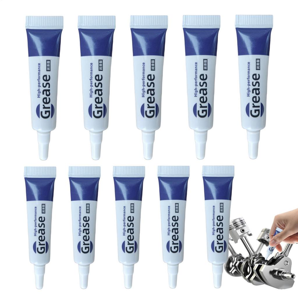 Silicone Grease Lubricant 10pcs Waterproof Plumbers Grease Silicone Grease Diving Lube Clear Machine Lube Prevent Valves