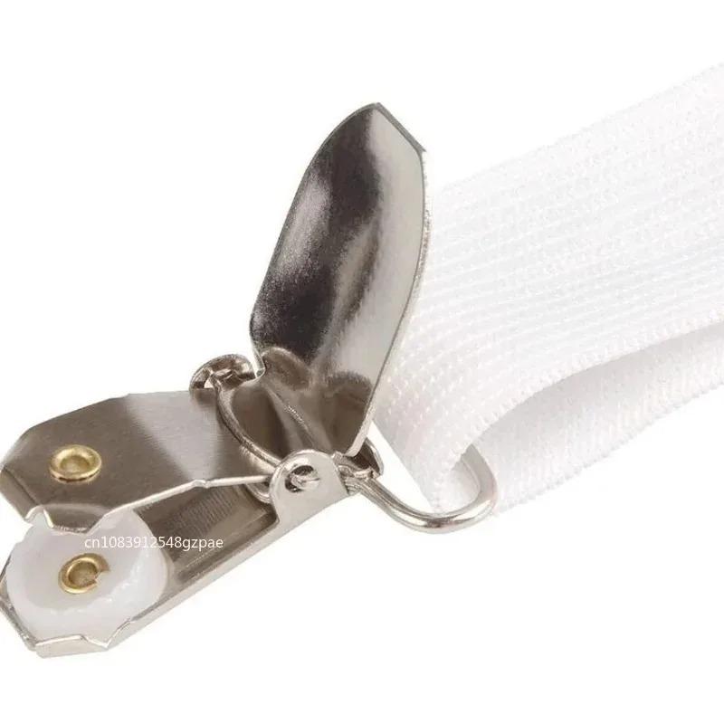 4Pcs Adjustable Bed Sheet and Quilt Holder for Bed Sheet Organizer Mattress Cover Clip for Home Elastic Straps Adjustable Clips