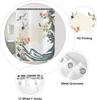 Japanese Style Plum Blossom Flying Crane Wave Pattern Shower Curtain, Washable Bathroom Waterproof Shower Curtain With 12 Hooks