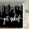 Sexy Woman Bath Curtains Waterproof Bathroom Shower Curtain Girl Shadow 3d print With Hooks Polyester Cloth 180*200 Bath Screen