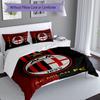 Set Copripiumino AC Milan 3 Pezzi, Include 1 Copripiumino e 2 Federe, Tessuto Amico della Pelle e Confortevole, Set Biancheria da Letto Adatti