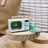 Realistic Pretend Microwave Keyring Fit for Phones Educational Role Play Toy With Rotating Knob And Light Sound Effects