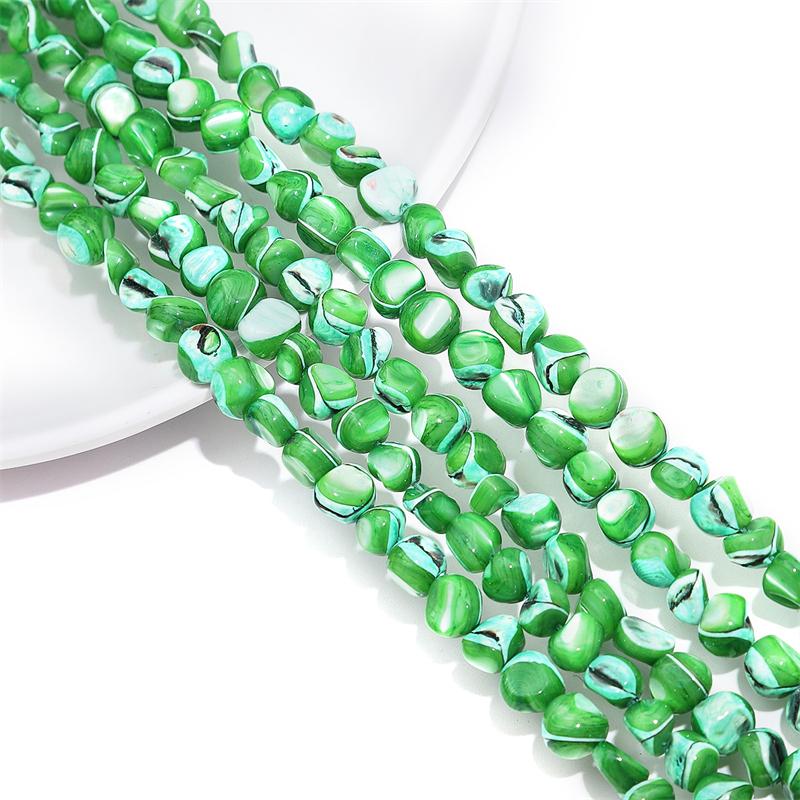 55Pcs Natural Colored Horseshoe Snail Irregular Leather Small Stone Beads For DIY Necklace Bracelet Earrings Jewelry Making