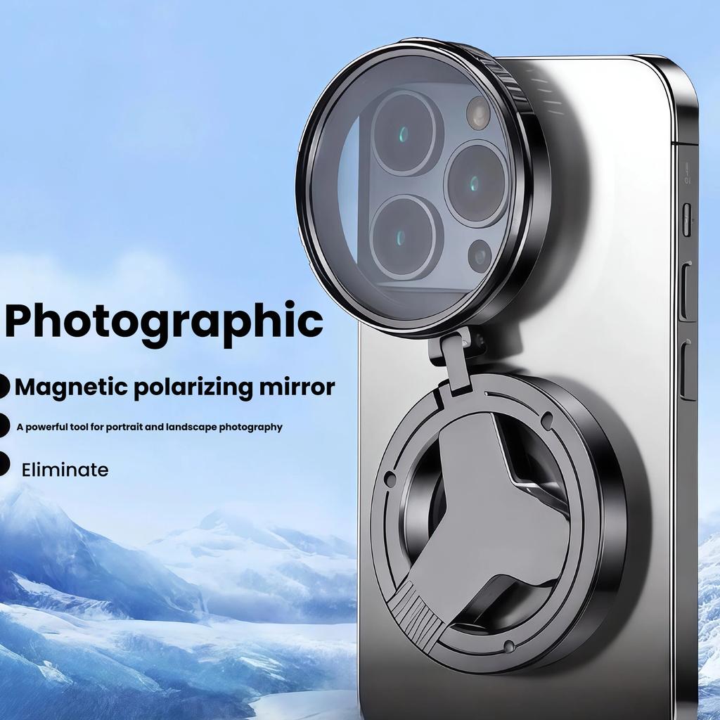 Lente CPL Polarizador Magnético HD para Teléfono Antirreflejos Recubrimiento Óptico Filtro Fotografía Estrellada Polarizador para Fotografía Móvil