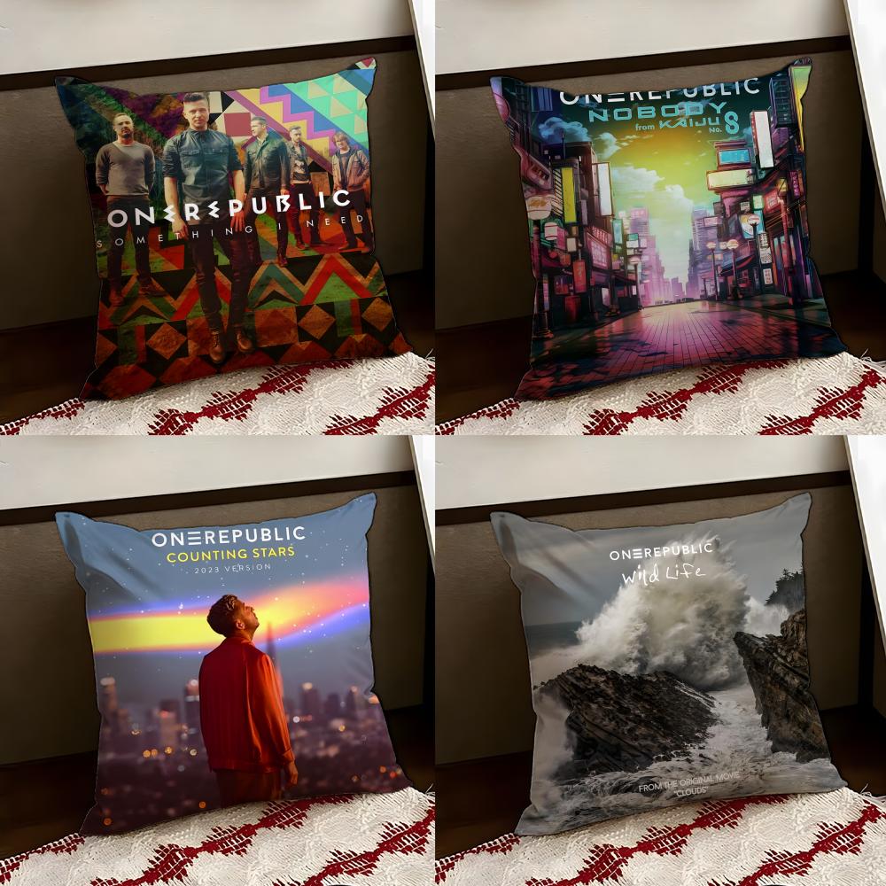Band OOneRepublicS Cushion Cover Reversible Soft Durable Pillow Cover Home Car MultiScene Use for Daily Comfort