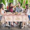 Pink Retirement Party Decorations-3pcs Happy Retirement Tablecloths Rose Gold Table Cover for Woman Men Table Cloths Party Favors