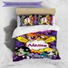 3pcs Custom Name The Powerpuff Girls Bedding Set Duvet Cover Closure Includes 1 Duvet Cover & 2 Pillowcases for All Seasons Bedroom Decor
