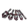 Hole Opener Drill Bit Set Hex Shank Chamfering Tool Solid Chamfer Drill Bit  Carpentry Power Tool
