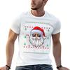 I Do It For The Hos Funny Inappropriate Santa Ugly Sweater Tshirt Antifade Casual Tee Shirt