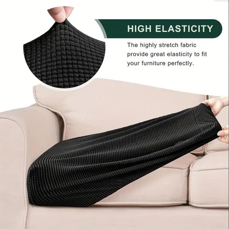2/3Pcs Couch Covers Stretch Cushion Covers Sofa Seat Cushion Slipcover Cushion Protector For Bedroom Office Living Room Home Dec