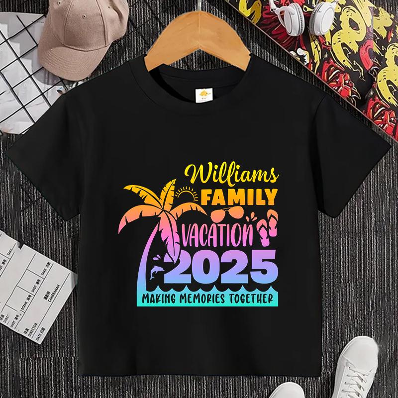 Family Cruise Vacation 2025 T-shirt Making Memories Together Tees Summer Trip Squad Graphic Tops Holiday Travel Kids Clothing