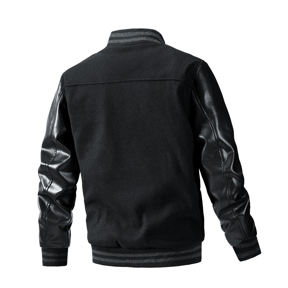 Herfst Winter Trendy Heren Baseballjack Amerikaanse Stijl Geborduurd Casual Los Grote Maat Bovenkleding voor Jonge Mannen