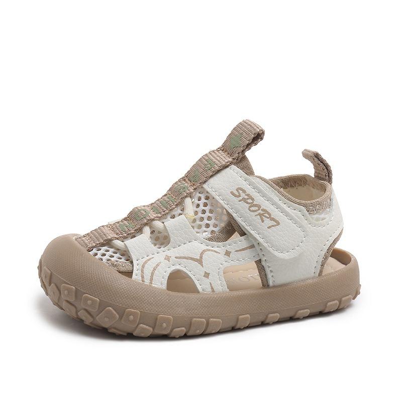Trendige Sport-Sandalen mit Reifenprofil für Jungen, Neue Sommer-Freizeit-Sandalen mit geschlossenem Zehenbereich für Mädchen, Sandalen für Babys zum ersten Laufen