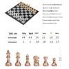 UB Friend Faltbares Magnetisches Gold & Silber Internationales Schachspiel mit Großem Schachbrett