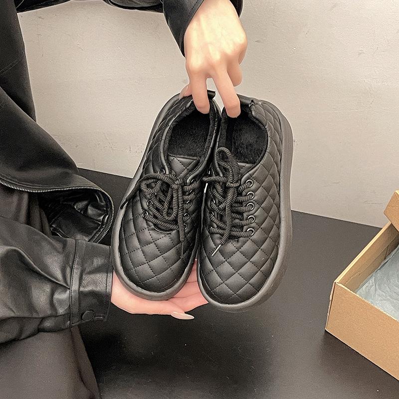 

Fashion snow boots cotton boots women s 2025 new outer wear thickened cotton shoes women s velvet one-pedal medium boots children 35