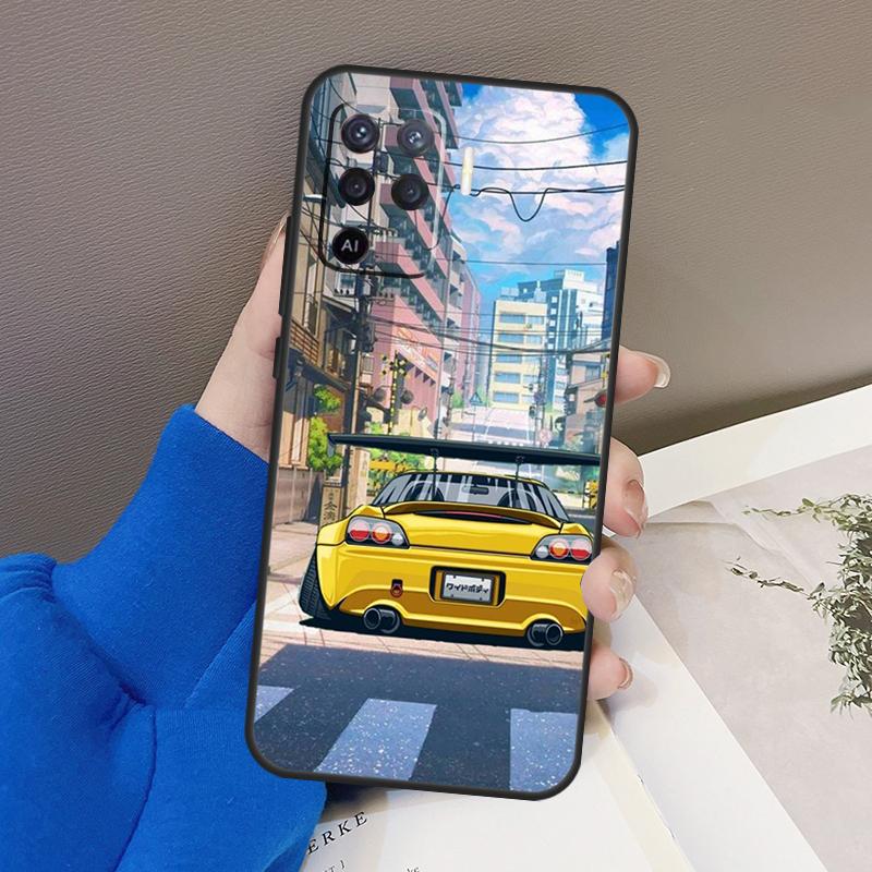 JDM Tokyo Drift Sports Car For OPPO Find X3 X5 Pro A9 A5 A31 2020 A15 A16 A52 A72 A1K A83 A91 A54 A74 A94 A53S Case