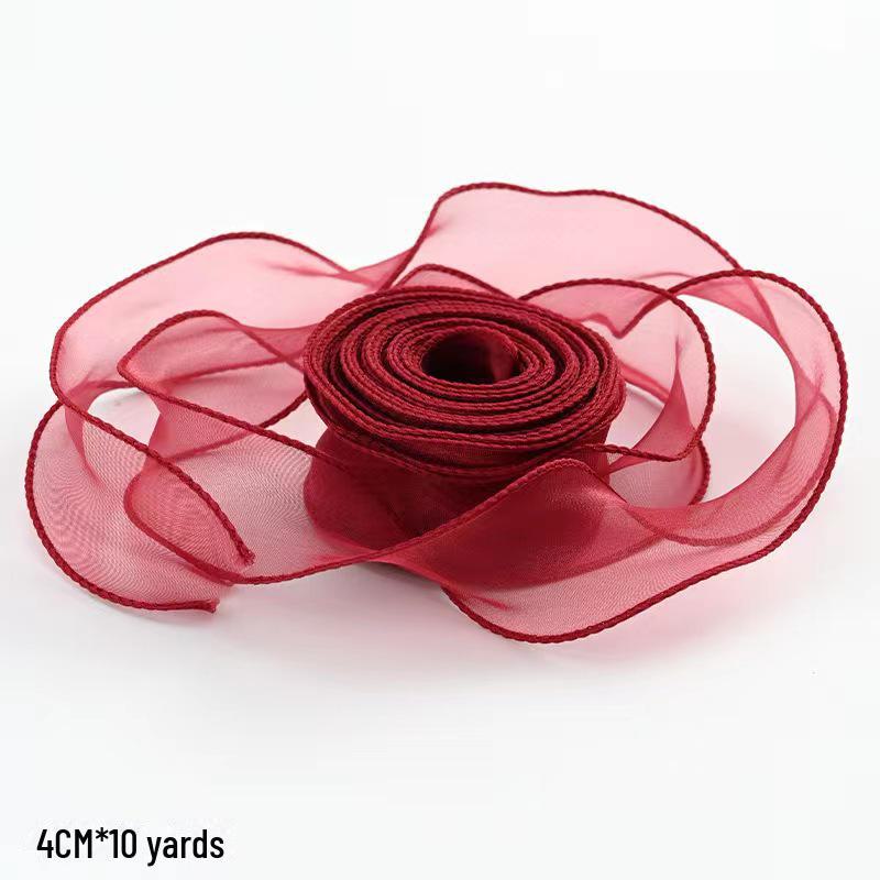 Panglică din organza coadă de pește pentru decorarea cutiei de tort DIY