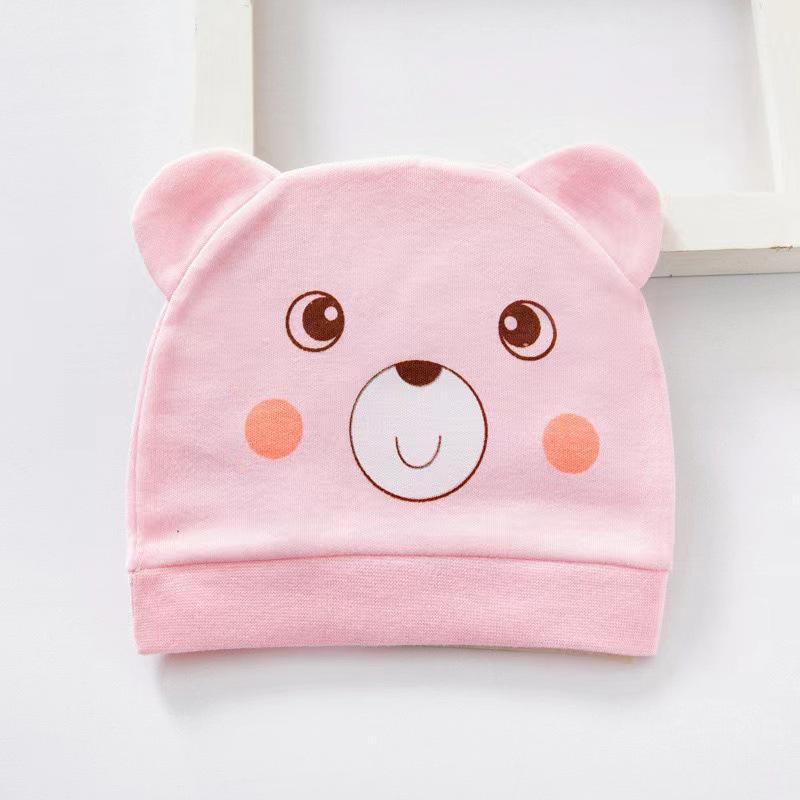 Infant Pure Cotton Hat: Single Layer, 0-3 Months, Spring/Summer/Autumn Protection