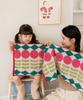 Cartoon Geometry Shape Flower Cotton Towel for Kids, Soft Face Towels, Super Absorbent Bath Towel, Household Towel, Beach Towel