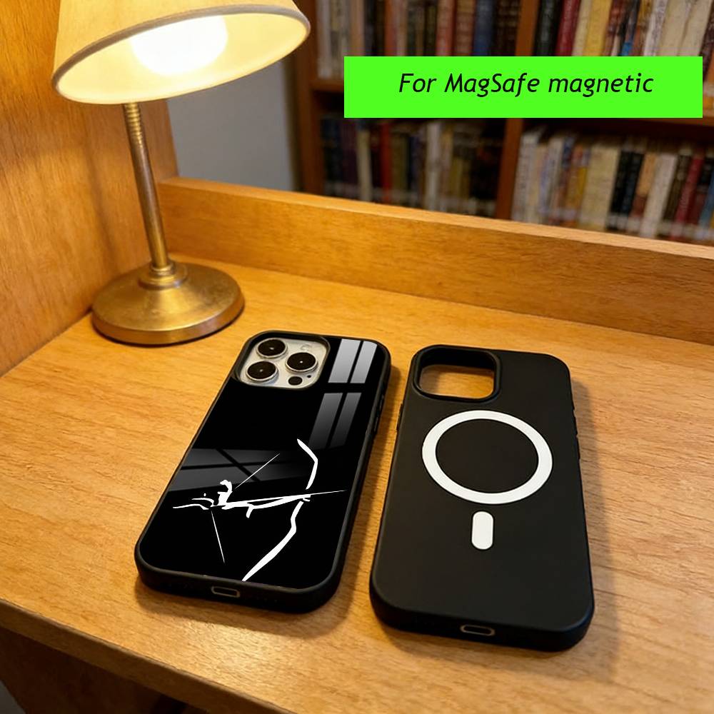 S-Shooting with bows Phone Case For iPhone17,16,15,14,13,12,11 Plus,Pro Magnetic For Magsafe Wireless Charging iPhone12PRO