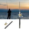Portable Aluminium Alloy Fishing Pole Reel Set Lightweight Fishers Tackle Accessory