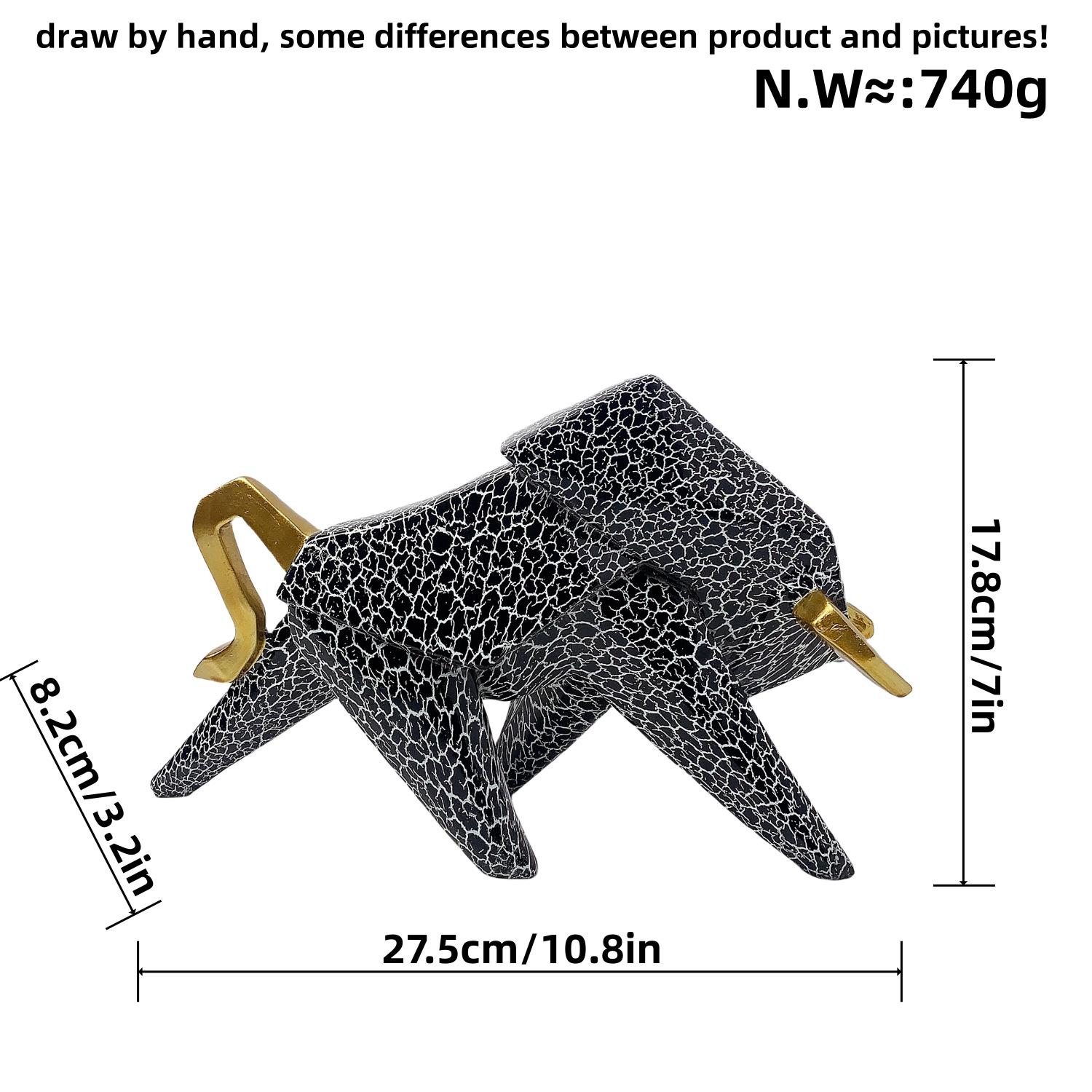 

Новый продукт Передача Геометрический Бык Гостиная Домой Смола Ремесло Кабинет Винный шкаф Вход Орнамент Украшения Украшения