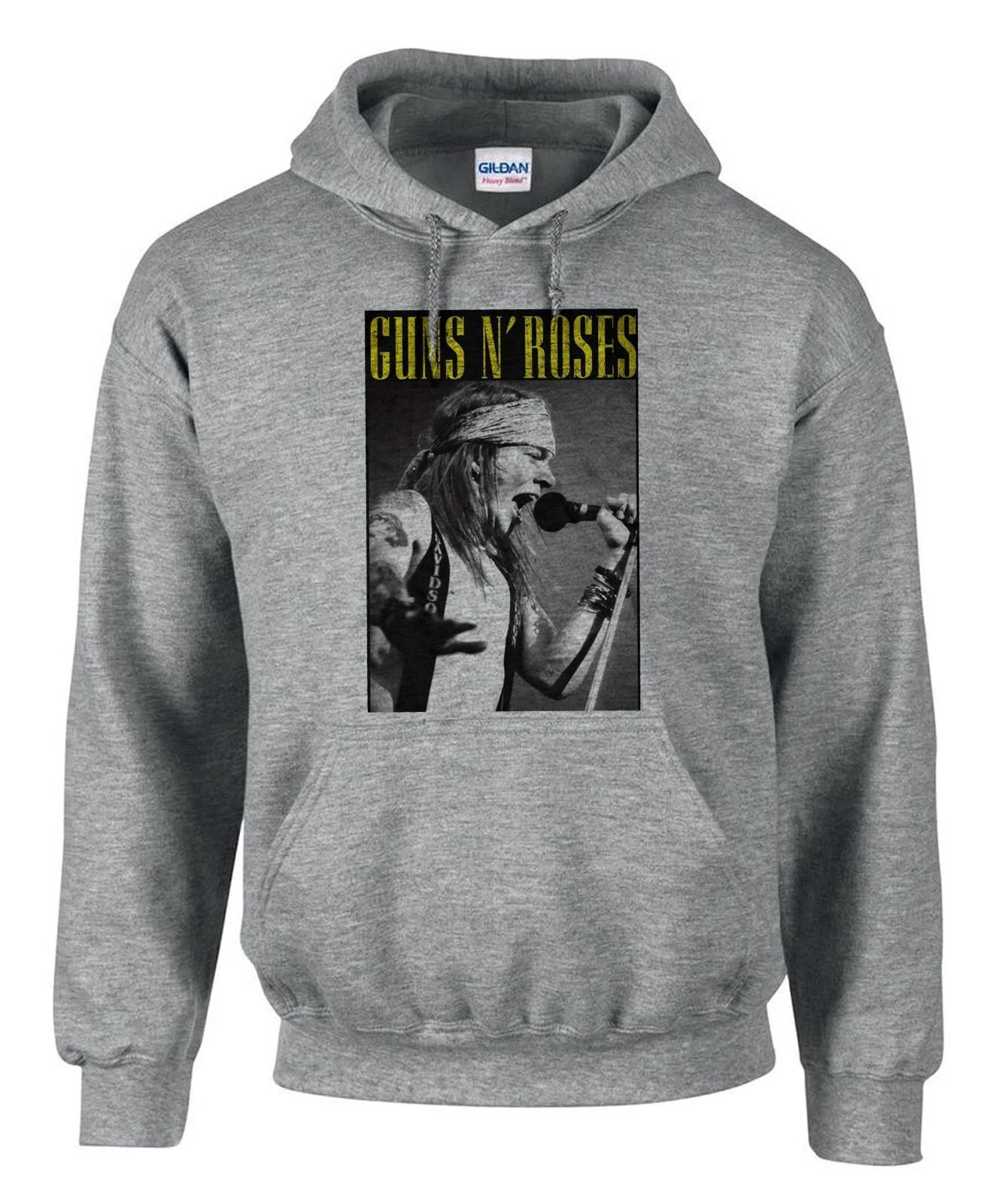 Guns and Roses Rockband Rock Music Graue Hoodies Kapuzenpullover -3526 -Grau XL