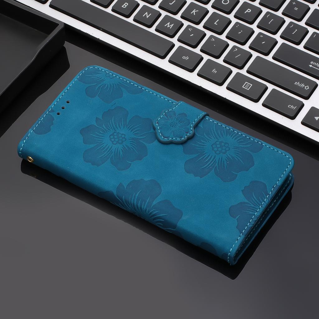 Phone Case For Xiaomi Redmi 15C 5G (EU) (173mm)/4G (EU) (173mm)/Poco C85 4G (173mm) Flower Design Leather Wallet Cover with Wrist Strap