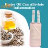 2Pcs Castor Oil Pack Wrap - Washable, Reusable, Castor Oil Compress Pad with Adjustable Elastic Strap