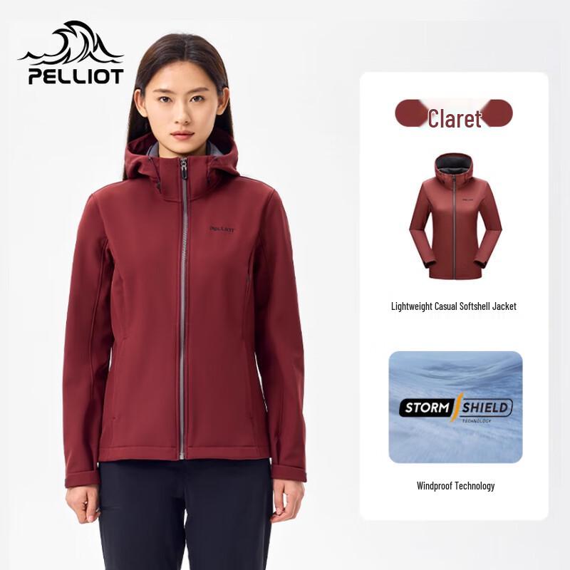 Pelliot Women's Hooded Outdoor Softshell Jacket