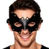 Maska na oči a obličej ve tvaru netopýra Cosplay pro dospělé Masky z PU kůže Halloween Maškarní karneval Bar Oblečení na párty Kostýmové rekvizity