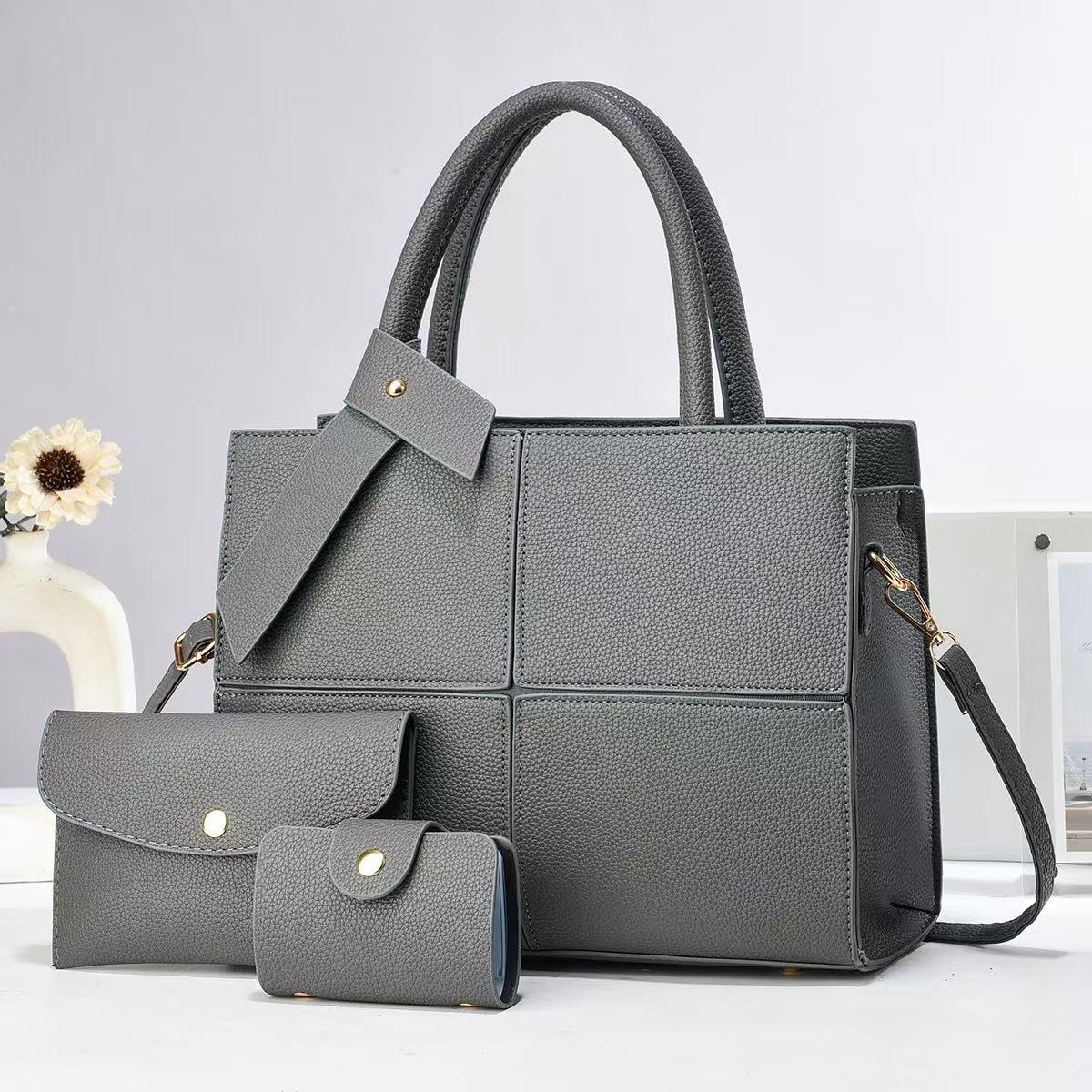 

Latest Style Senior Niche Patchwork Crossbody Bag Women s Commuting Large Capacity Three-piece Set Option Child Mother Shoulder Handbag .