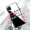 Black Case for Xiaomi Redmi 13C Note 9 iPhone XR 7 8 14 15 11 12 13 X XS Pro Max Samsung A25 S23 S24 FE Ultra Plus Mum and Dad
