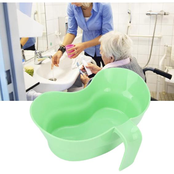 Vomit Basin Cup with Hanging Handle Design, Kidney Trays, Oral Care Brush Teeth Plastic Emesis Basins for Elderly Bedridden Patient, Bathroom