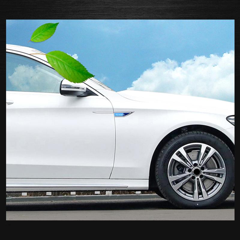 2PCS Metal Alloy Car Body Side Wing Fender Decoration Stickers For Subaru Forester Impreza Legacy XV WRX STI Crosstrek Outback rgw1