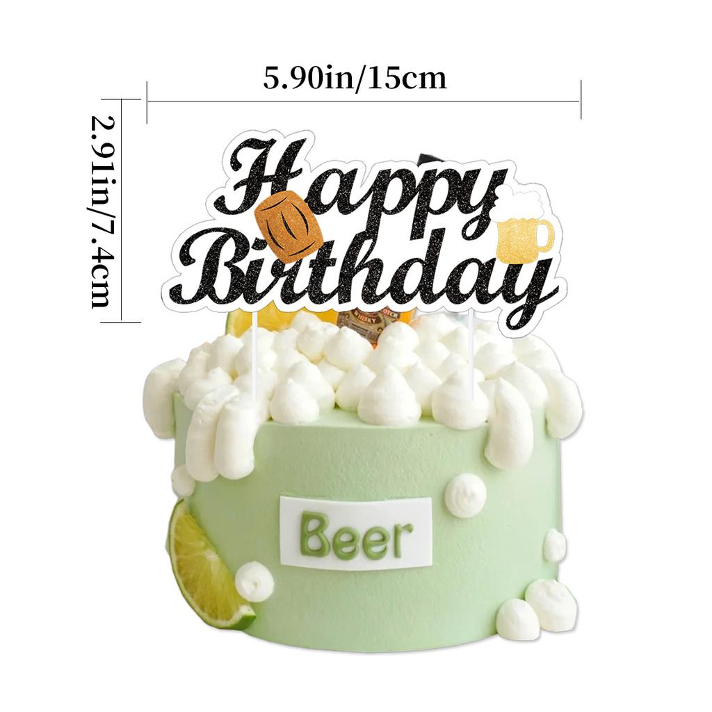 Whiskey Party Decor Whiskey Beer Bottle Glass Cup Balloon Banner Whiskey Honeycomb Table Decor Men Women Birthday Party Supplies