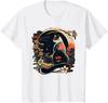 Summer Tops Kawaii Cat Anime Japanese Retro Men Women Cotton Funny Cat TShirt