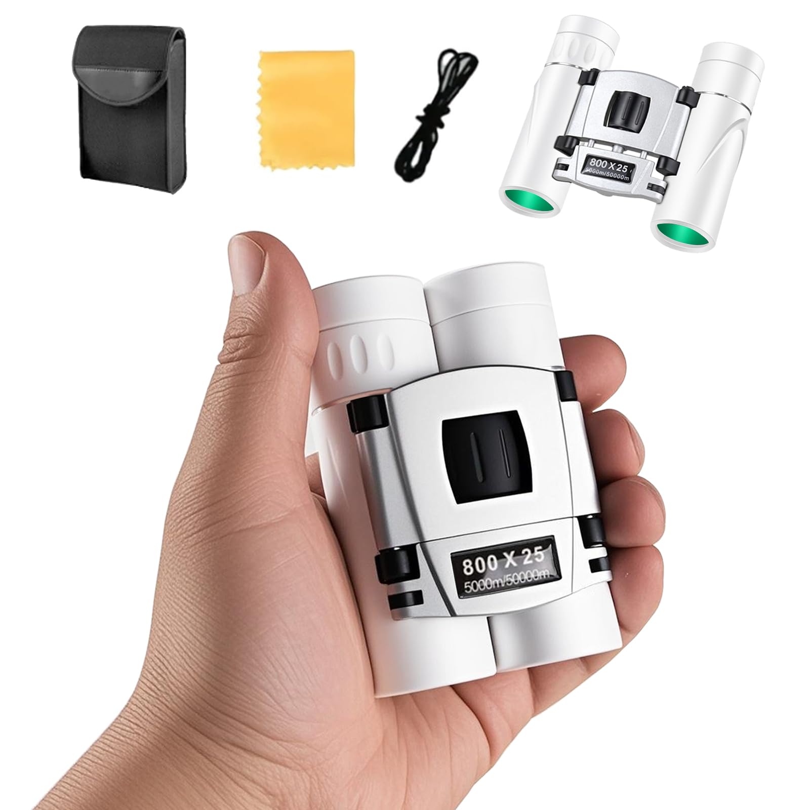 

EvoAce 20x Opera Binoculars for Live Performances at Glasses BaK4 25mm Adjustable Eye Width Waterproof and Image Suitable for Children and Mountain білий