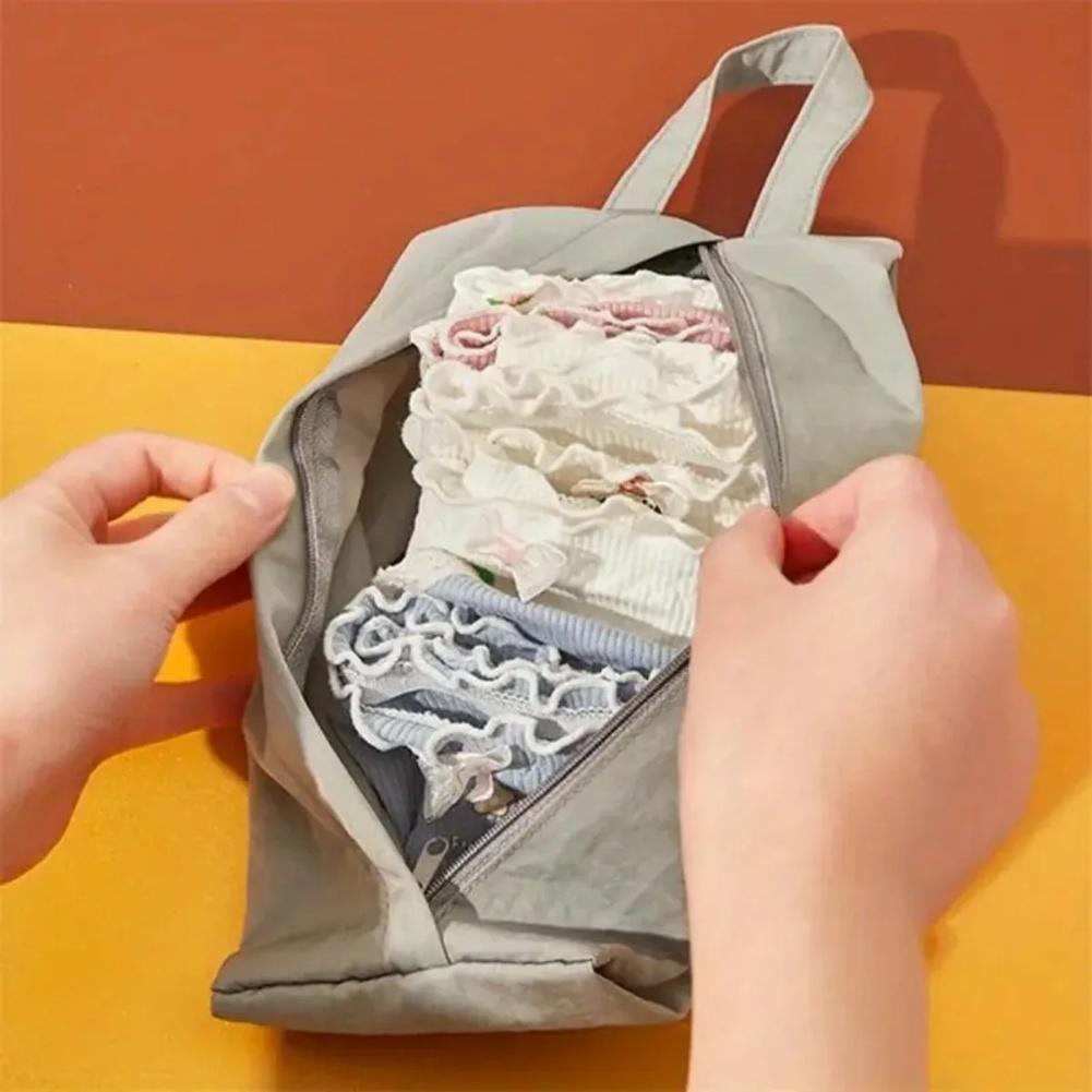 Cosmetic Organizer Travel Storage Bag Underwear Holder Handheld Design