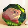 Adorable Kirby-Inspired Umbrella: Perfect for Outdoor Adventures, Auto-Open/Close, Lightweight & Durable, Ideal Travel Accessory and Gift Idea 042
