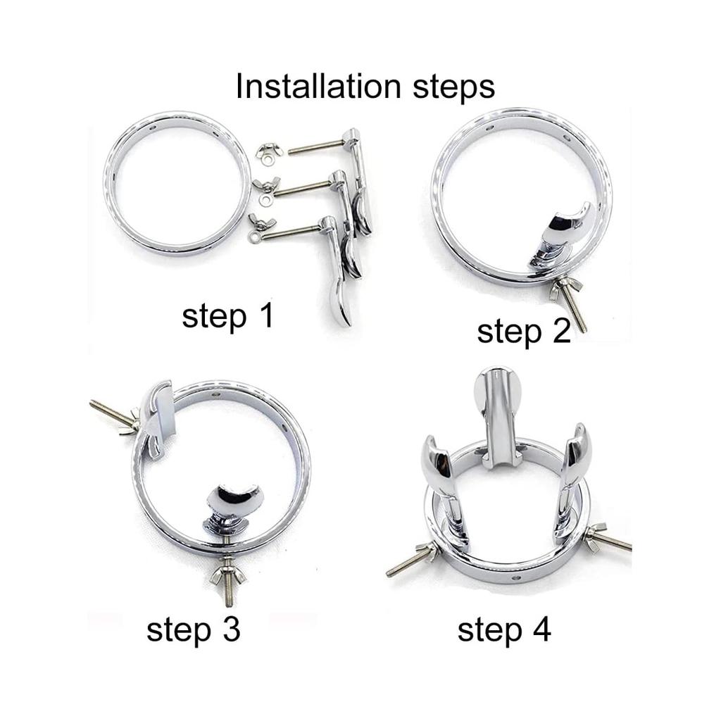 Edelstahl Anal-Expander für Erwachsene - Verstellbares Metall-Dilatatoren-Set, Po-Dehnungs-Trainer für die Vorbereitung auf Anal-Fisting