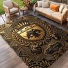 AEK Athens FC Print Rug, Washable Floor Carpet, For Entryway Dorm Laundry Room Office Study, Home Decor Birthday Christmas Gift