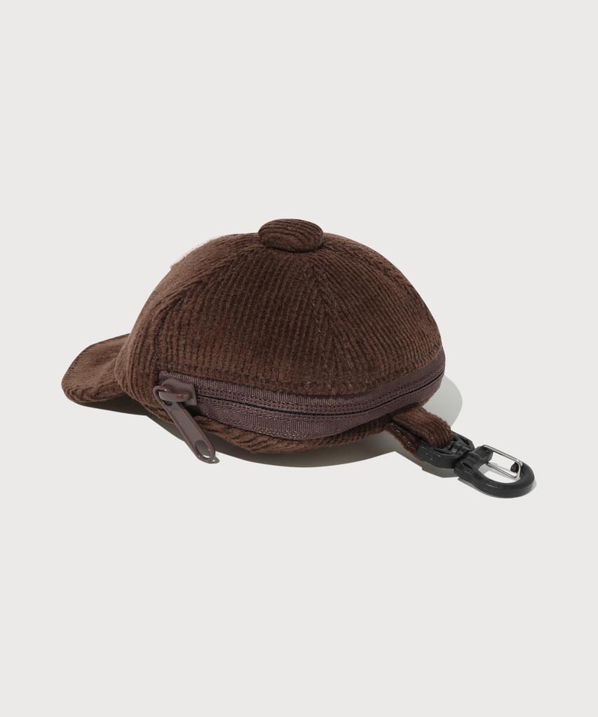 Covernat Corduroy C-Logo Hat Pouch Brown