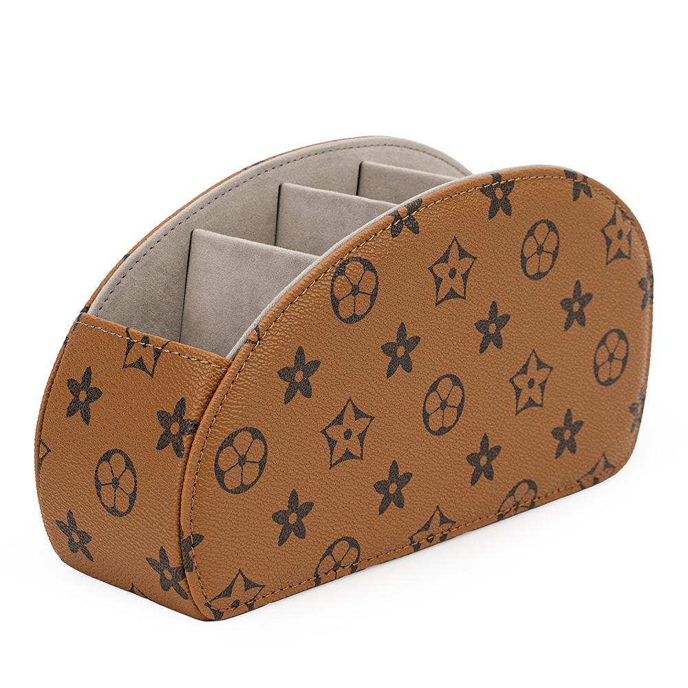 

PU Leather Remote Control and Desktop Organizer Box (21.5*12*7CM)
