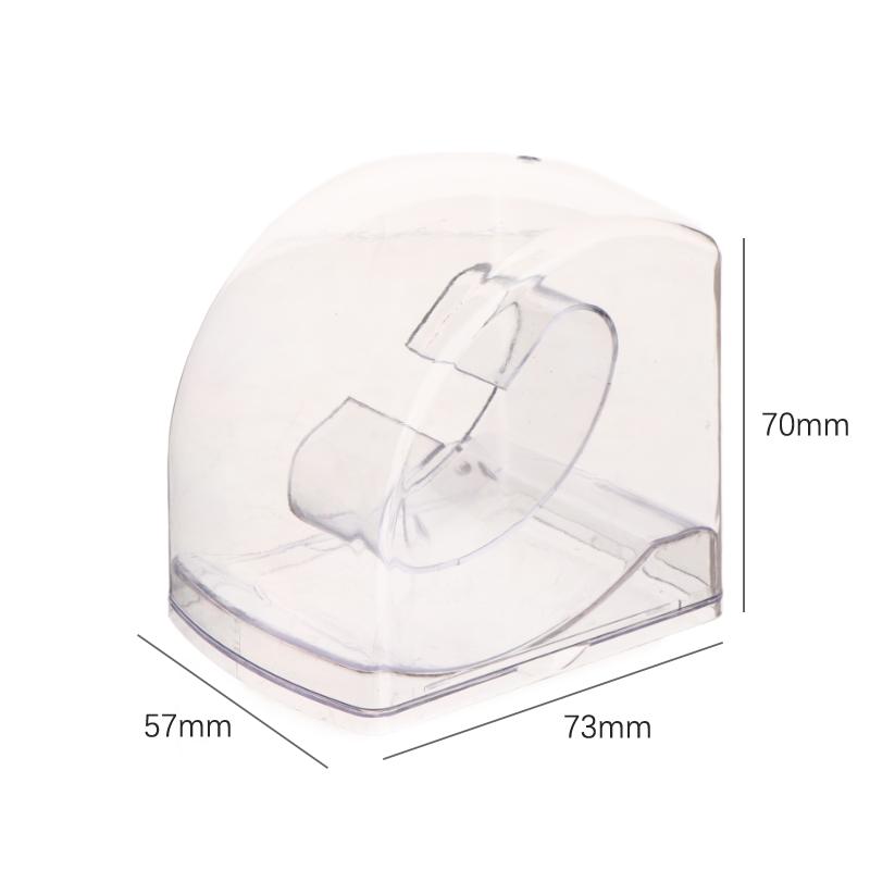 Support de présentoir de montre en plastique Boîtier transparent Organisateur de boîte de protection pour montre connectée pour adultes et enfants