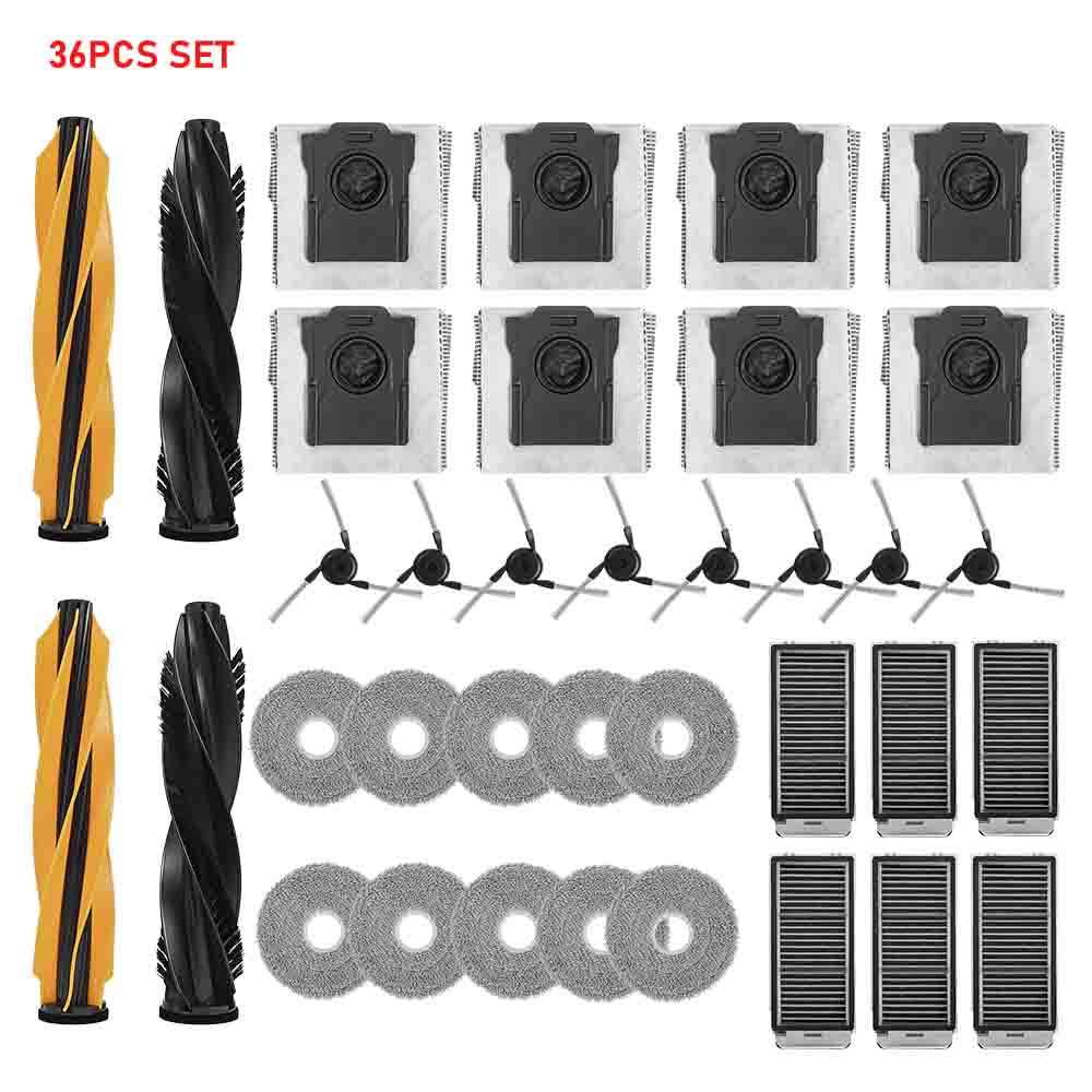 Main Brush Filter Mop Cloth Bag For Dreame X50 Ultra /X50 Pro/S40 Enhanced/X50 Master/L40S Pro Ultra /L50 Pro Ultra/ MOVA V50 Ultra/X40 Pro Enhanced