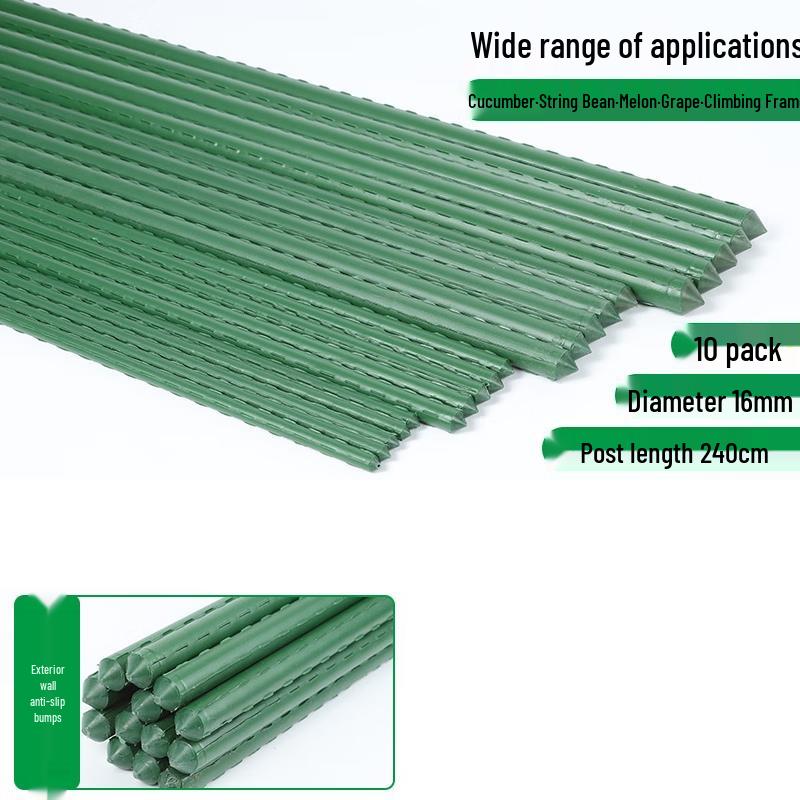 Plastic-Coated Steel Plant Trellis Stakes