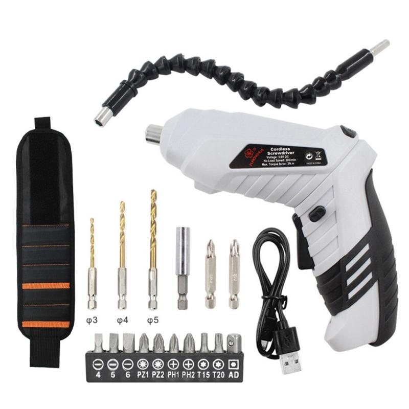 Set Weight 284g Lightweight Built-in LED Light Voltage 3.6V  Mini Universal Tool Precision Cordless Electric Screwdriver