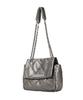 NickNicole Crystal Classic Chain BagDark Silver